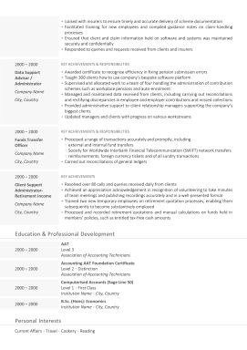 Professional CV/Resume writing service example - Senior Example 4
