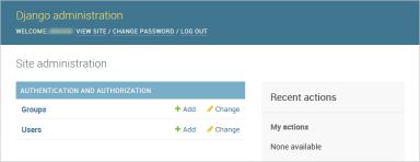 Django tutorial: the default Django administrative interface