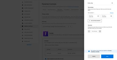 Epic Games settings