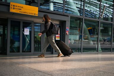 Person at airport 