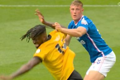 Sunderland's Dan Ballard was sent off for pulling the hair of Wolves' Tolu Arokodare