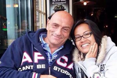 Pieter Hoovers and his Thai wife Tae Kawepanya