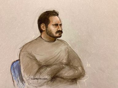 Court sketch of Joshua Kerry