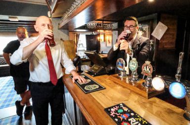 Burnham caused a stir after sharing a video of him and Chancellor John Healey playing a 'blind ranking' game with bar snacks