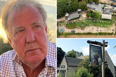 CLARKSON'S LAWN: Jeremy Clarkson shares trick to keeping his pub's green grass in Top Gear despite drought