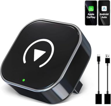 2026 Upgraded Wireless CarPlay Adapter,Effortlessly Convert Wired to Wireless CarPlay,Suitable for cars with carplay,Compatible with iPhone iOS 10+ &amp; Android Auto,Mini&amp;Stable Car Play Wireless Adapter