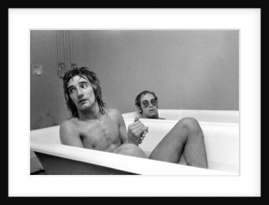 Elton John and Rod Stewart having bath by Anonymous