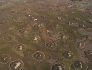 SE6594 : Bell Pits on Rudland Rig: aerial by Chris